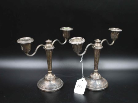 05 - 279.1_A pair of silver hallmarked candle sticks_98778