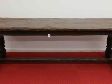 05 - 283.1_Large Dark Wooden Table Elm_95961