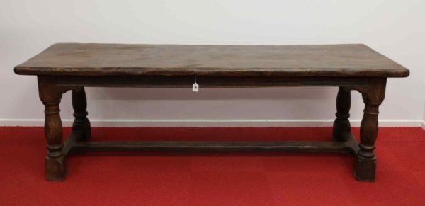 05 - 283.1_Large Dark Wooden Table Elm_95961