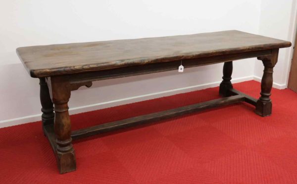 05 - 283.2_Large Dark Wooden Table Elm_95961
