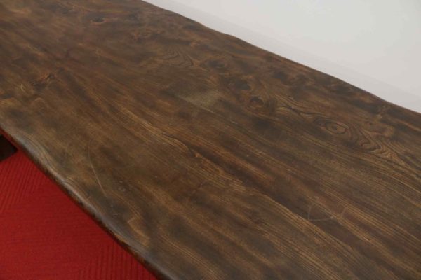 05 - 283.5_Large Dark Wooden Table Elm_95961