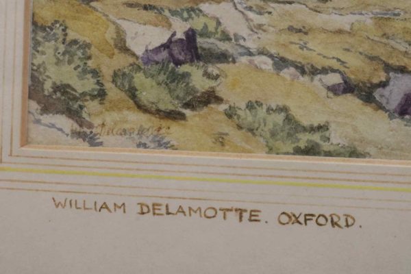 05 - 301.3_Framed Watercolour by William Delamotte Depicting Cattle_95997