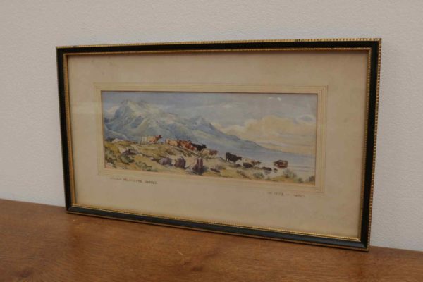 05 - 301.7_Framed Watercolour by William Delamotte Depicting Cattle_95997