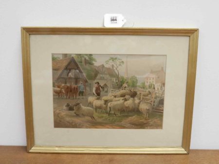 05 - 304.1_Henry Birtles Sheep and Cows Framed_96000