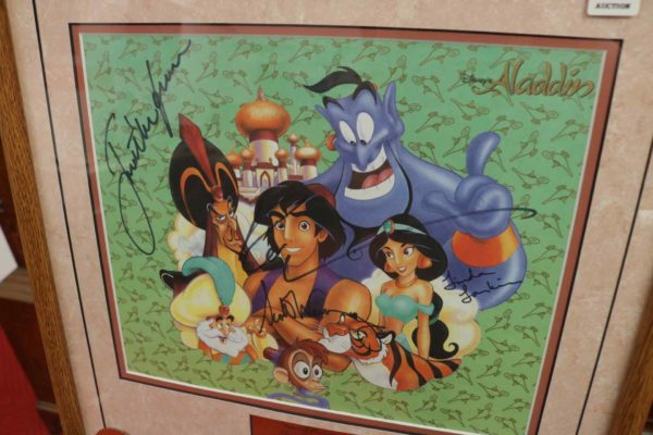 05 - 311.2_Signed Disney Aladdin 1992 Framed Picture_96007
