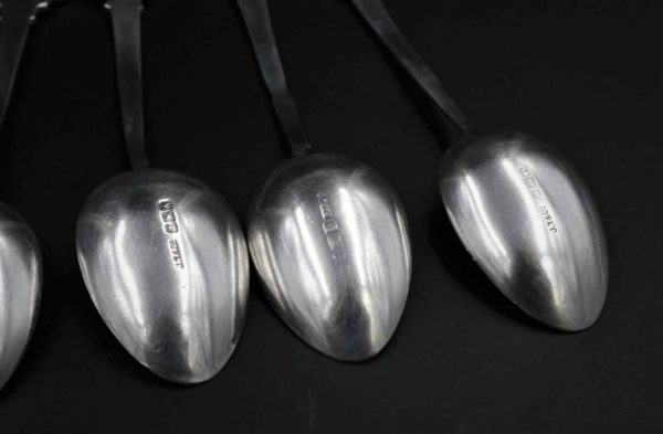 05 - 321.8_Set of 9 Silver Spoons Liverpool Rifle Club_96018