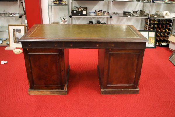 05 - 324.3_Early Victorian Antyique Pedestal Partners Desk_99028