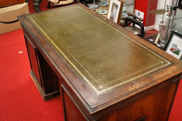 05 - 324.4_Early Victorian Antyique Pedestal Partners Desk_99028