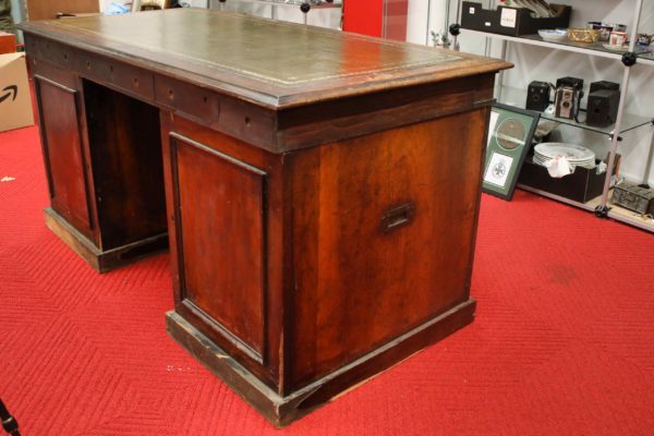 05 - 324.6_Early Victorian Antyique Pedestal Partners Desk_99028