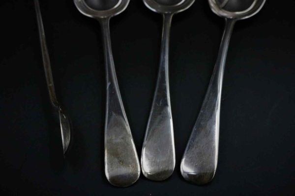 05 - 328.2_Six Silver Spoons Set of Tongs_96024