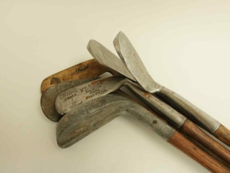 05 - 341.1_6 x Vintage Hickory Golf Clubs_95849