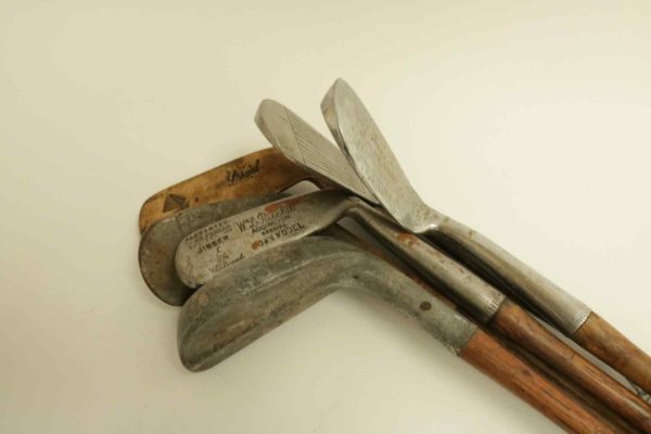 05 - 341.1_6 x Vintage Hickory Golf Clubs_95849