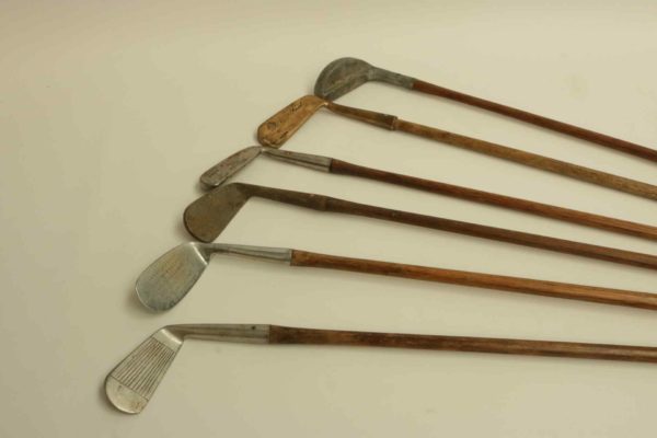 05 - 341.2_6 x Vintage Hickory Golf Clubs_95849