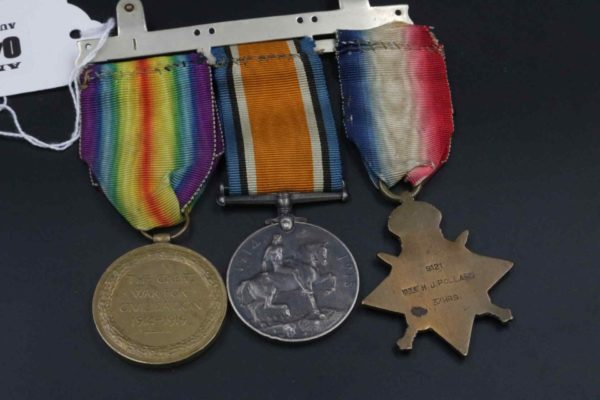 05 - 45.3_World War 1 Mons Start Trio Medal Group_95603
