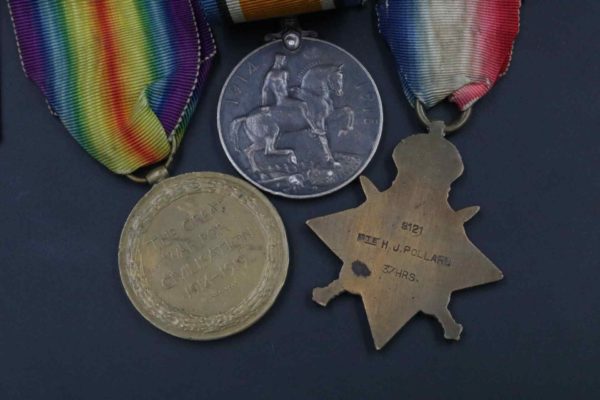 05 - 45.8_World War 1 Mons Start Trio Medal Group_95603