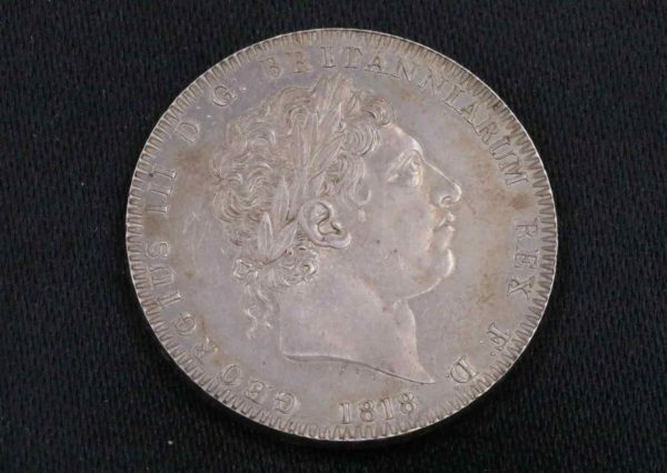 05 - 49.1_George III silver Crown 1818 Coin_95607
