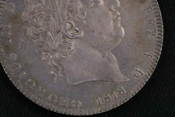 05 - 49.6_George III silver Crown 1818 Coin_95607