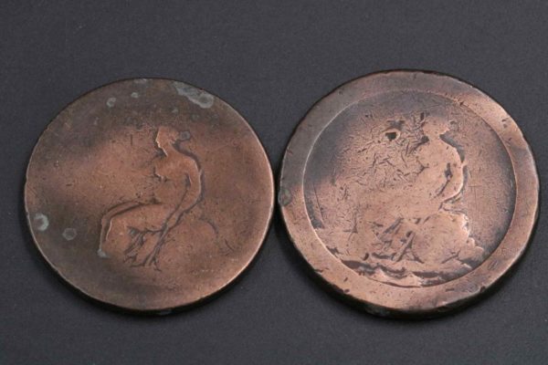 05 - 51.8_2 X Georgian Copper Coins_95609