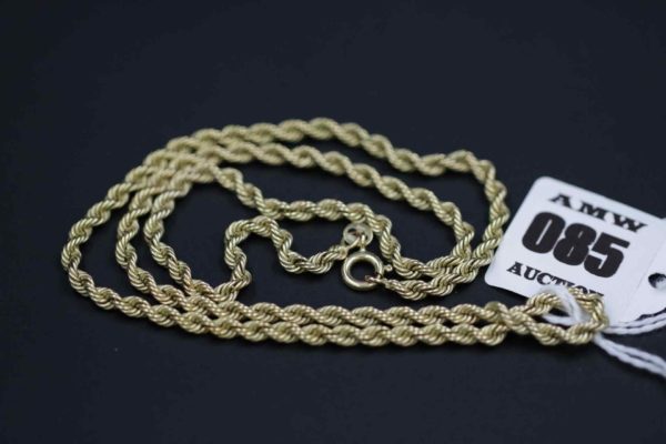 05 - 85.1_9CT Gold Ladies Rope Necklace_95643