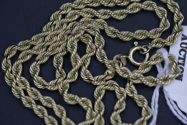 05 - 85.4_9CT Gold Ladies Rope Necklace_95643
