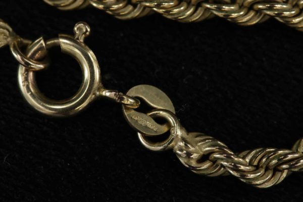 05 - 85.6_9CT Gold Ladies Rope Necklace_95643
