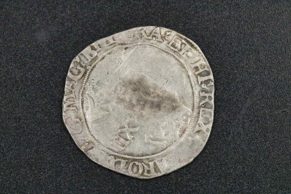 05 - 86.2_English Civil War Charles 1st Silver Shilling Coin_98326