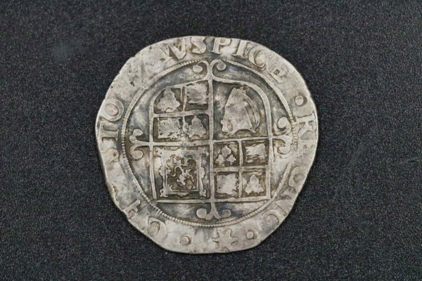 05 - 86.6_English Civil War Charles 1st Silver Shilling Coin_98326