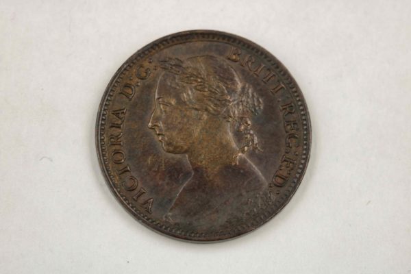 05 - 89.3_Victoria 1884 Farthing George III 1807 and King Charles II Coin 1674_98329